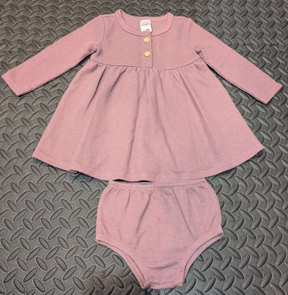 Mauve/dusty pink colored dress and diaper cover 18m, Kids 18 Month (12-18M)