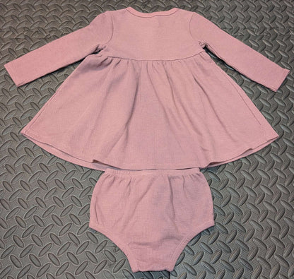 Mauve/dusty pink colored dress and diaper cover 18m, Kids 18 Month (12-18M)