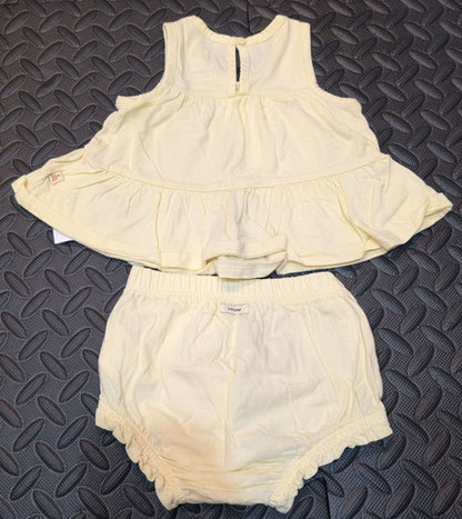 Yellow summer set. Size 6-12month, Kids 9 Month (6-9M)
