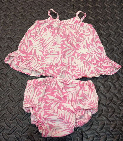 Pink and white summer set 12-18month, Kids 18 Month (12-18M)