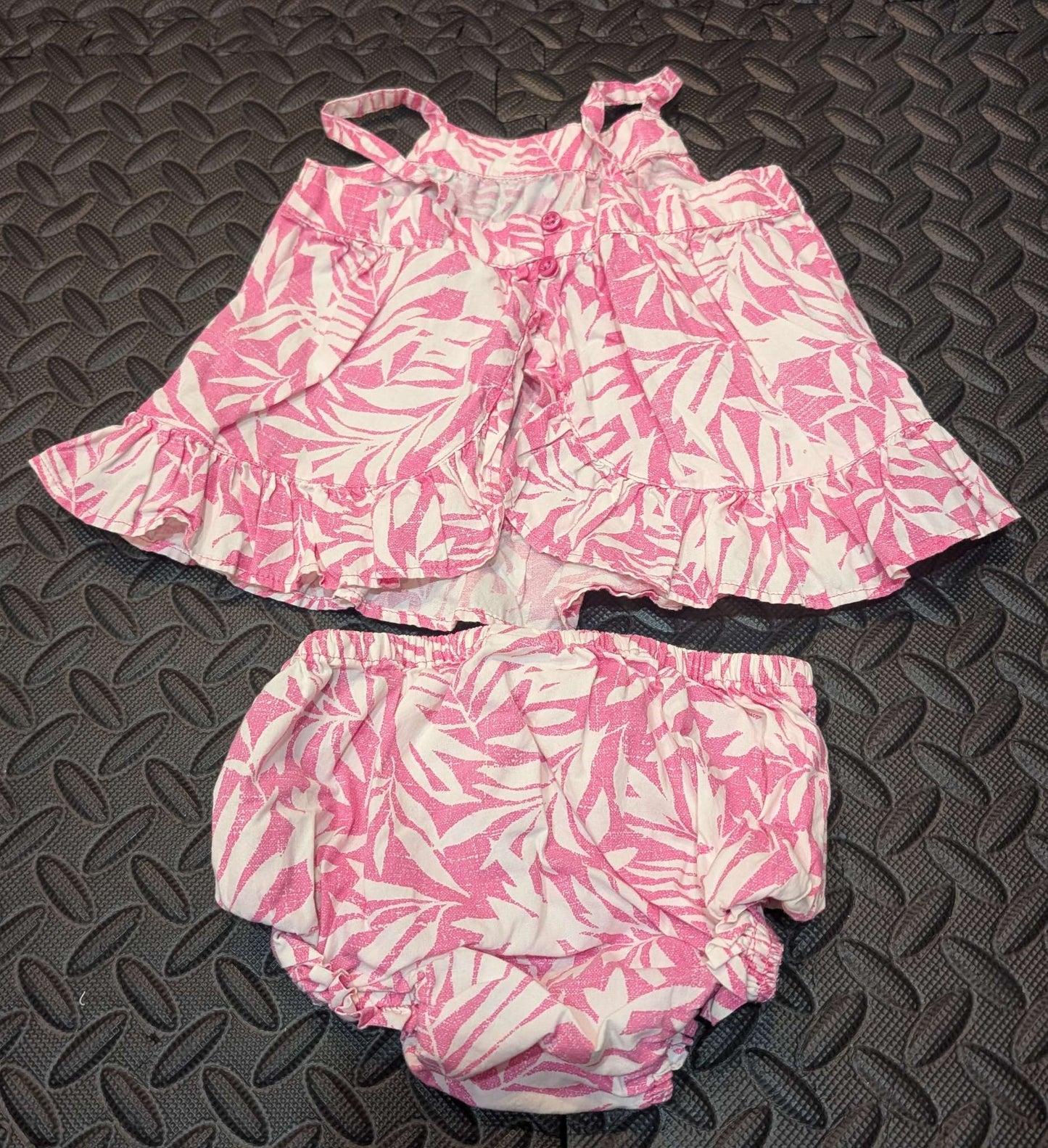 Pink and white summer set 12-18month, Kids 18 Month (12-18M)