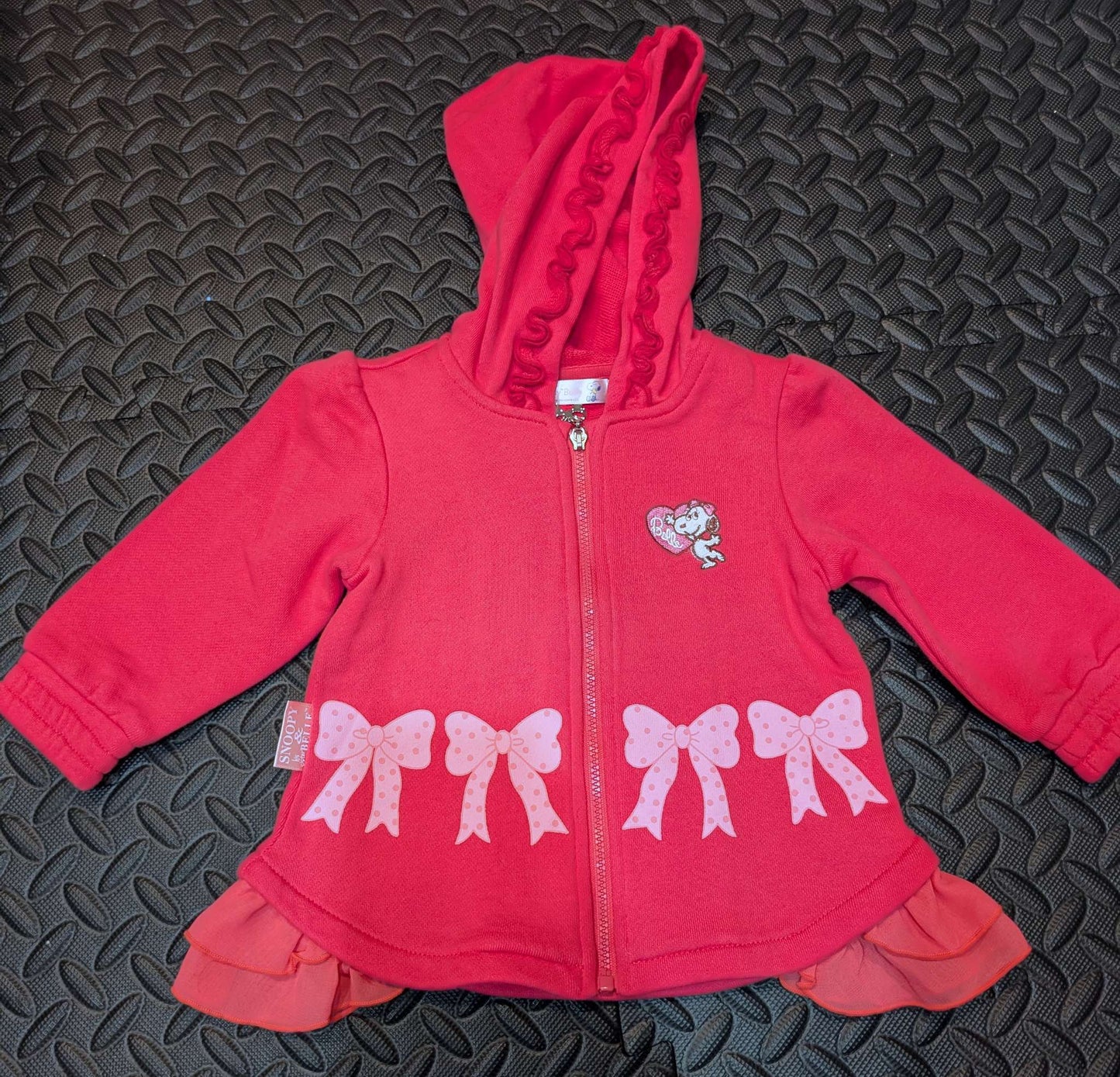 Pink sweater with snoopy , Kids 12 Month (9-12M)