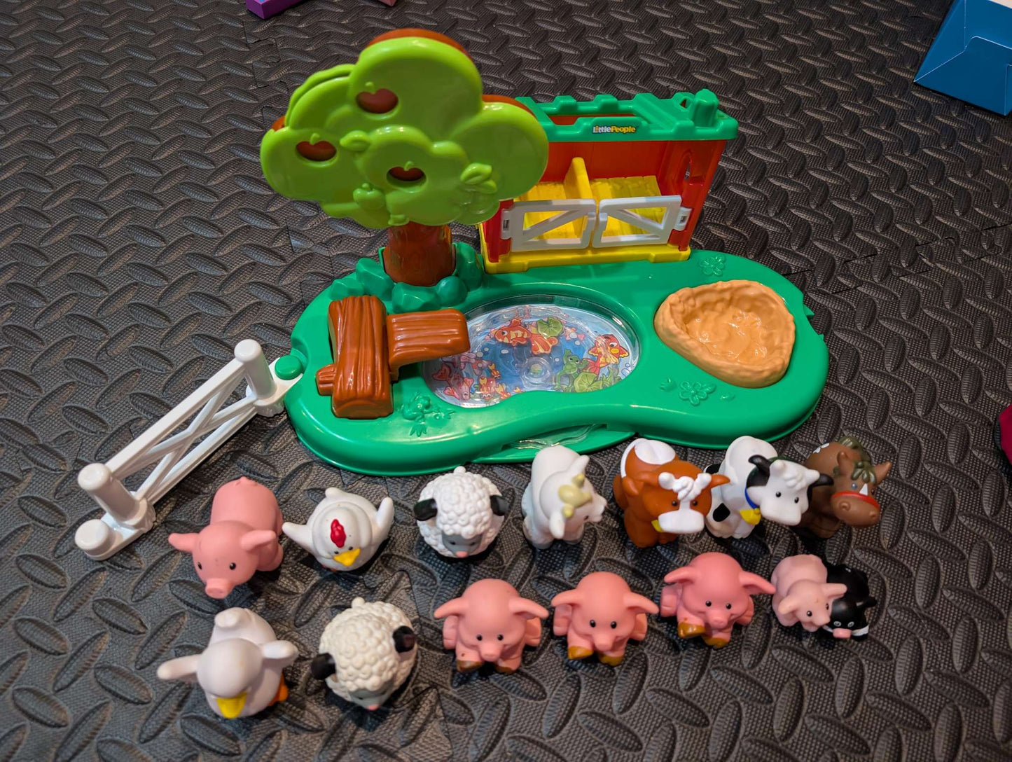 Little people apple orchard plus extra farm animals