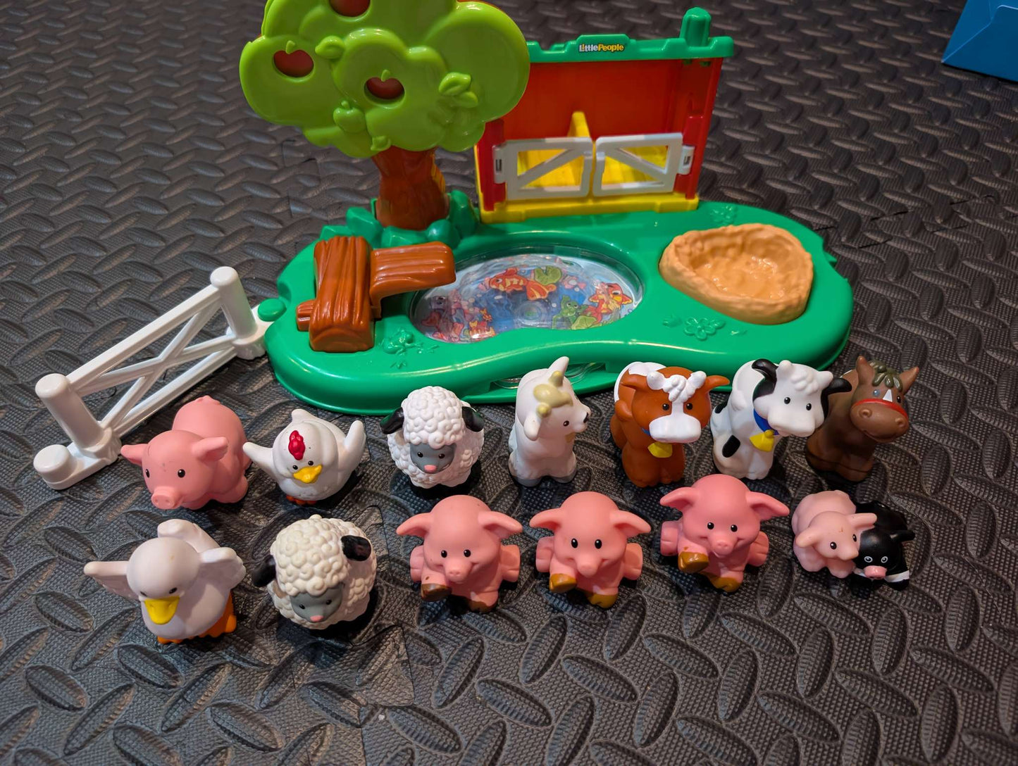 Little people apple orchard plus extra farm animals