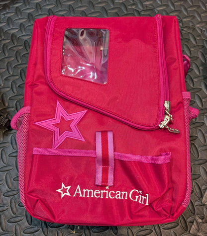 American girl carry bag