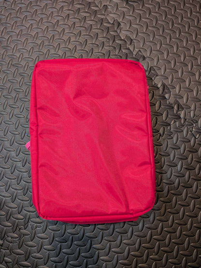 American girl carry bag