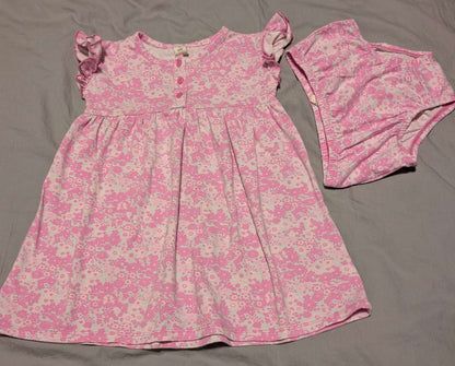Pink floral dress size 24m, Kids 24 Month (18-24M)