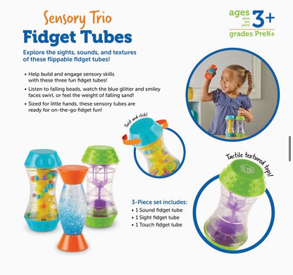 Learning Resources Sensory Trio Fidget Tubes