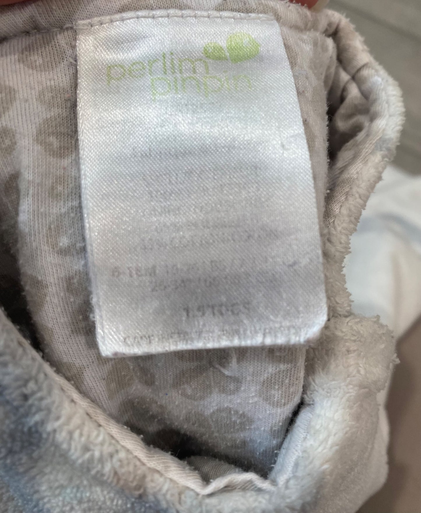 Perlim pin pin sleep sack 6-18m 1.5tog, 6-12 Months (Medium)
