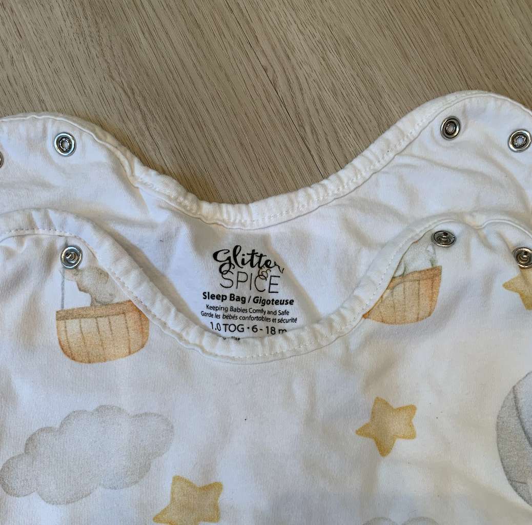 Glitter & Spice 1.0 tog sleepsac 6-18m; retails $65, 6-12 Months (Medium)
