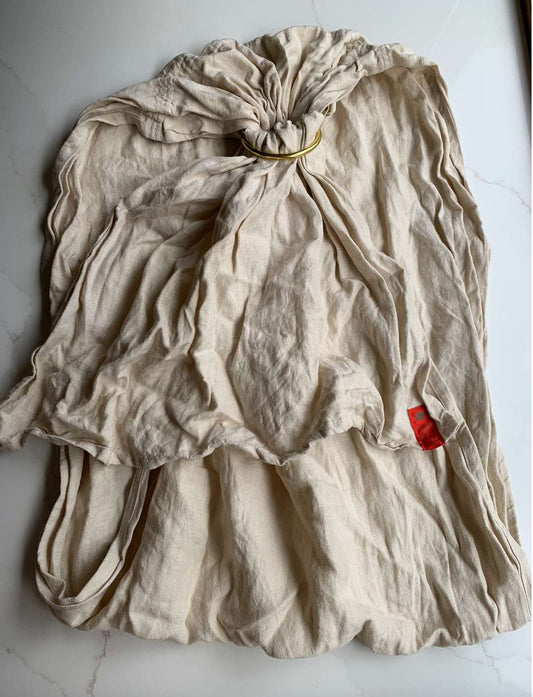 Linen Sakura Bloom gold ring sling baby carrier Retails $175