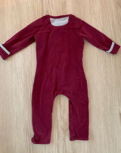 Peekaboo beans burgundy romper 6-12m, Kids 12 Month (9-12M)