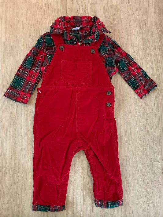 BNWT 12-18m Christmas outfit plaid , Kids 18 Month (12-18M)