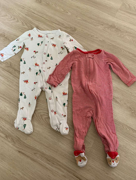 Christmas PJ's 6-9m