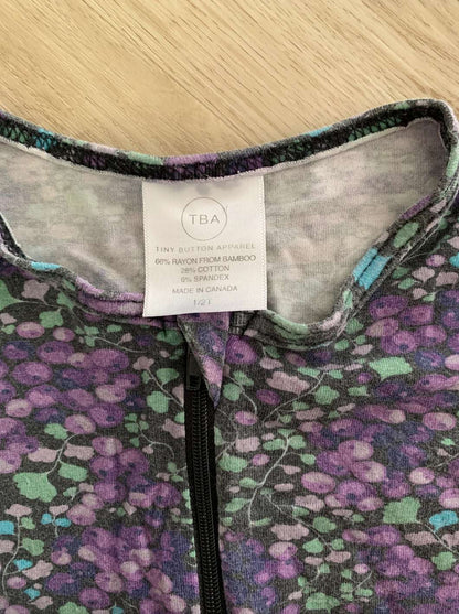 Tiny Button Apparel; Bamboo; Made in Canada romper 1-2T, Kids 2T