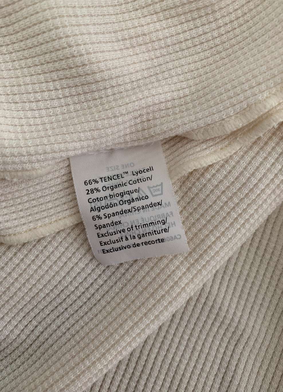 Loulou Lollipop Waffle Stretch Knit Blanket; white