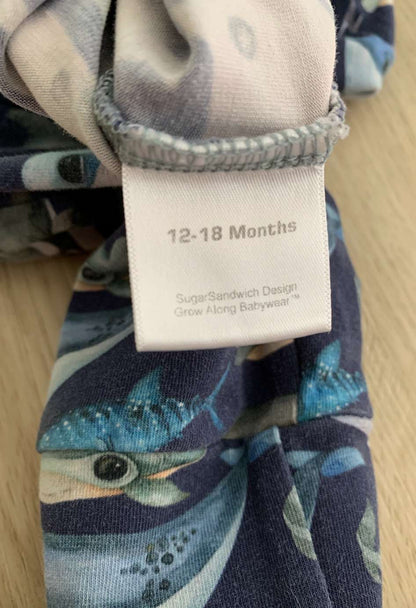 Sugar Sandwich Design Blue Whale Baby Harem Pants; 12-18m, Kids 18 Month (12-18M)