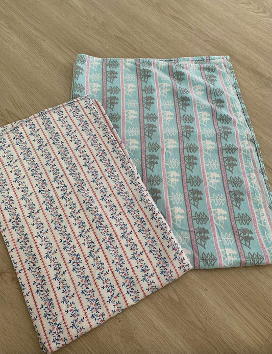Vintage flannel receiving blankets  x2