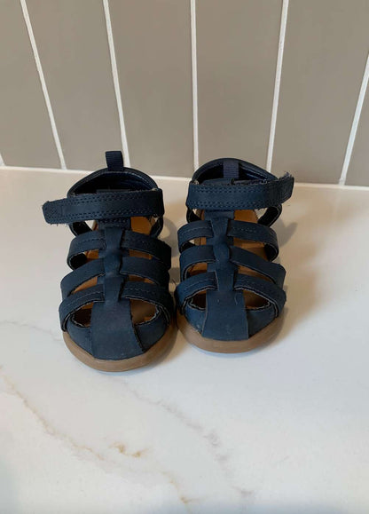C4 Blue Sandals , Shoes 4 (Baby: 0-12 mth)