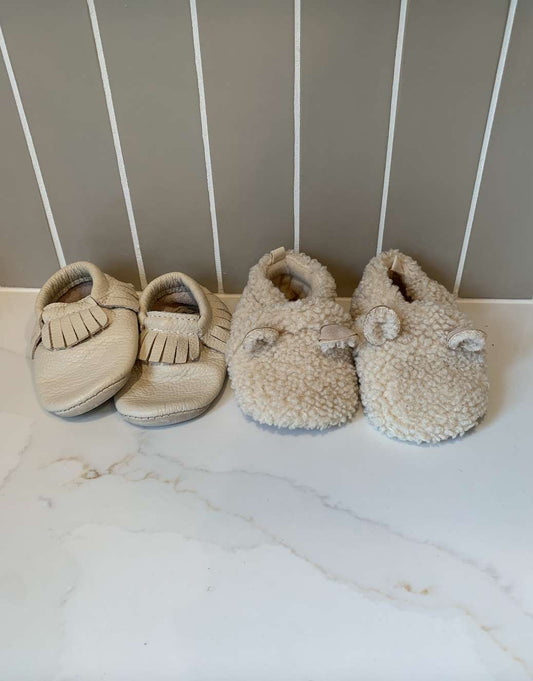 C4 Minimoc / Heyfolks slippers & Sherpa slippers, Shoes 4 (Baby: 0-12 mth)