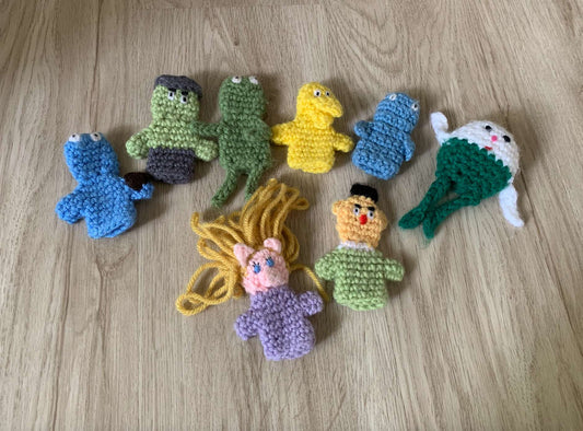 Vintage Sesame Street handmade puppets