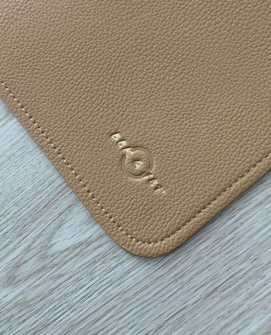 bek & jet, little & lively faux leather changing mat