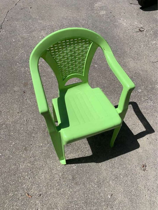 Kids green outdoor chair