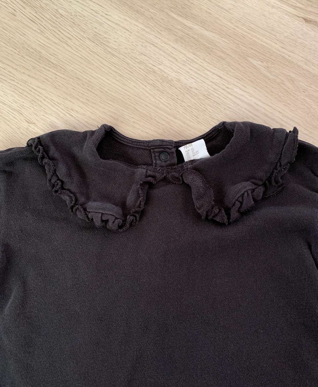 Faded black peter pan collar sweatshirt 2T , Kids 2T