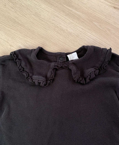 Faded black peter pan collar sweatshirt 2T , Kids 2T