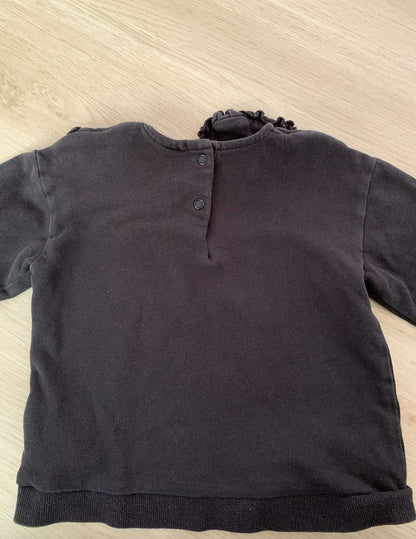 Faded black peter pan collar sweatshirt 2T , Kids 2T