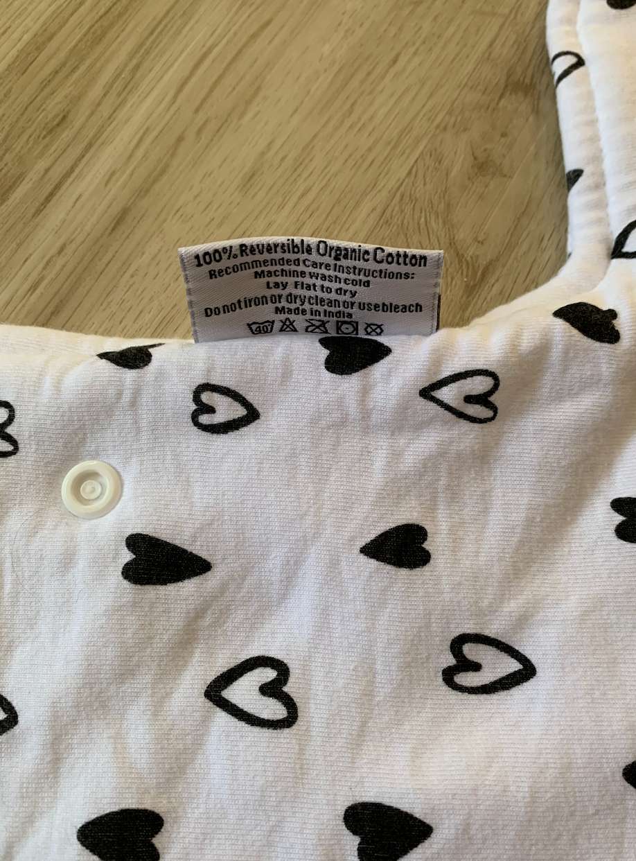 Hunny Baby Baby Carrier Drool Chew Pads reversible