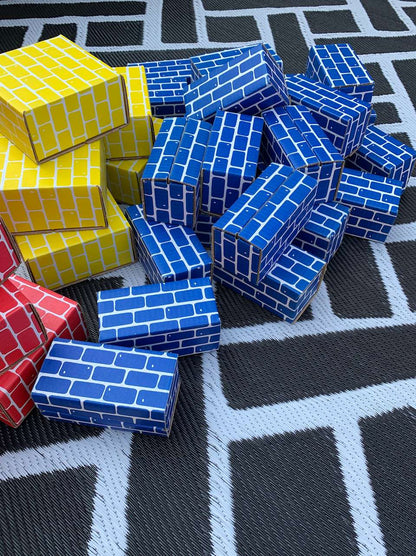 Jumbo cardboard building block bricks 30+ pieces