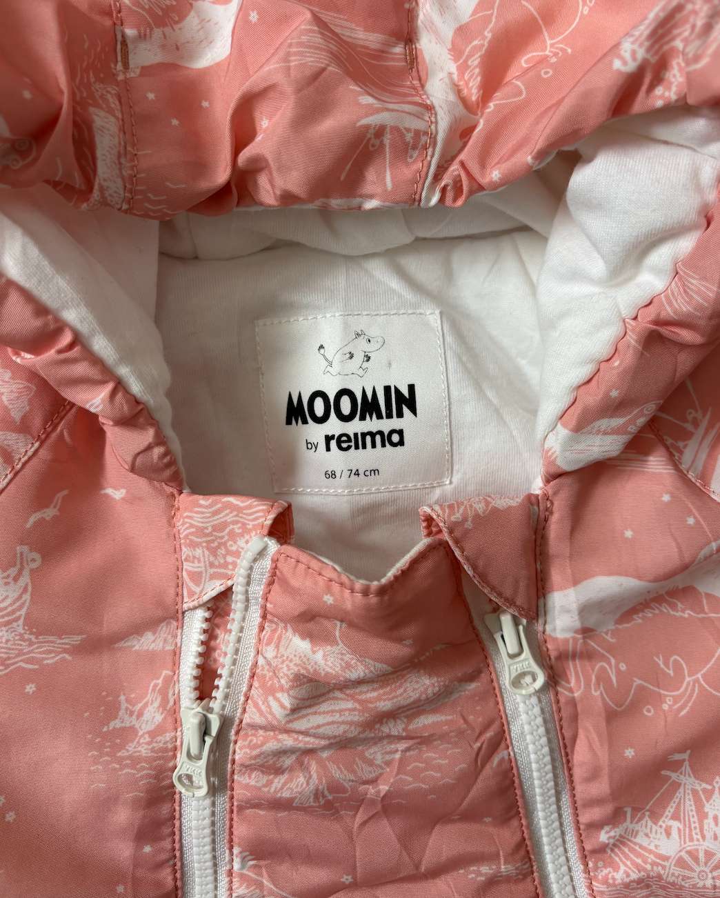 Reima Moomin Dalen Overall (Soft peach) size 68/74cm, Kids 12 Month (9-12M)
