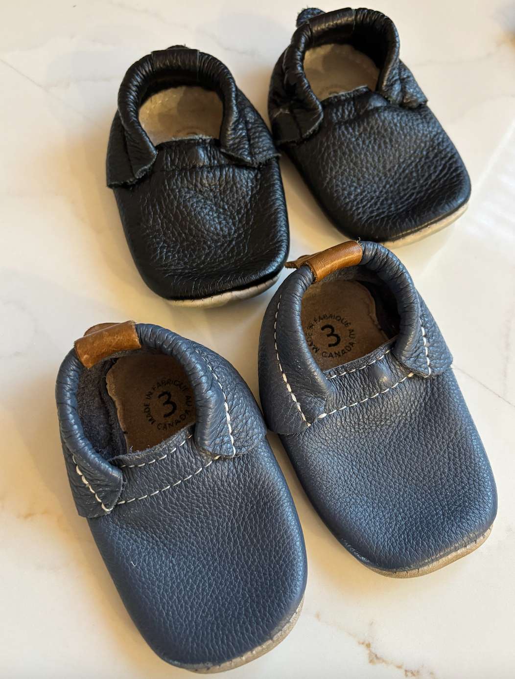 Heyfolks/minimoc C3 soft mocs; blue/black , Shoes 3 (Baby: 0-12 mth)