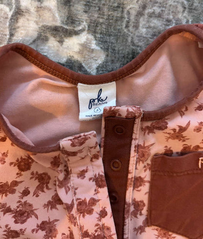 Peekaboo Beans romper Size 3 , Kids 3T