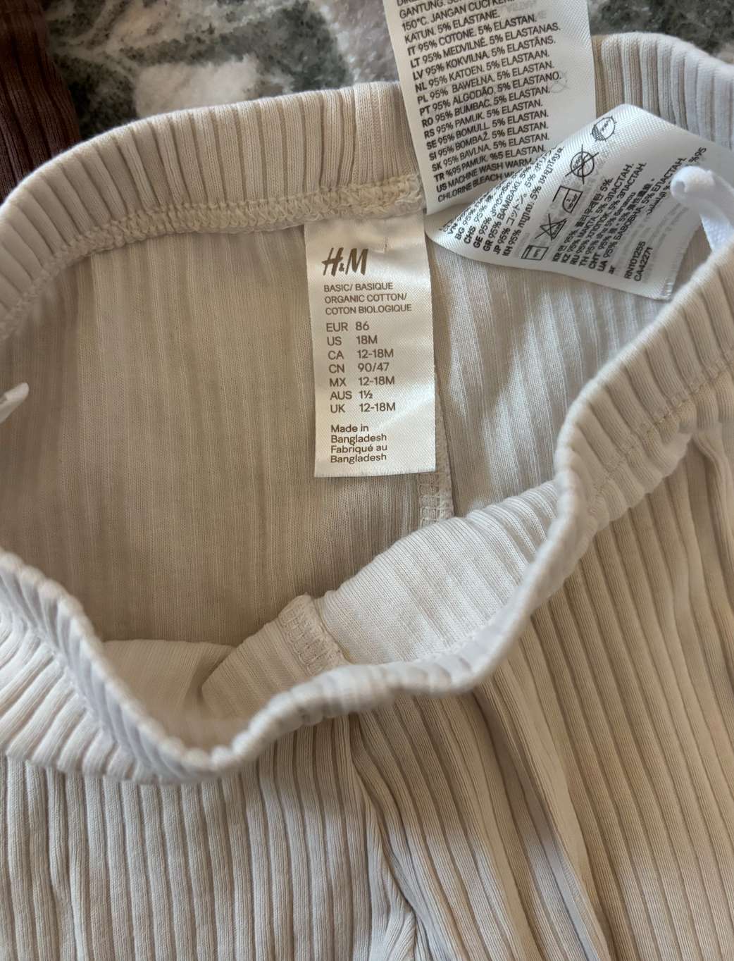 H&M cream/brown set; 12-18m, Kids 18 Month (12-18M)