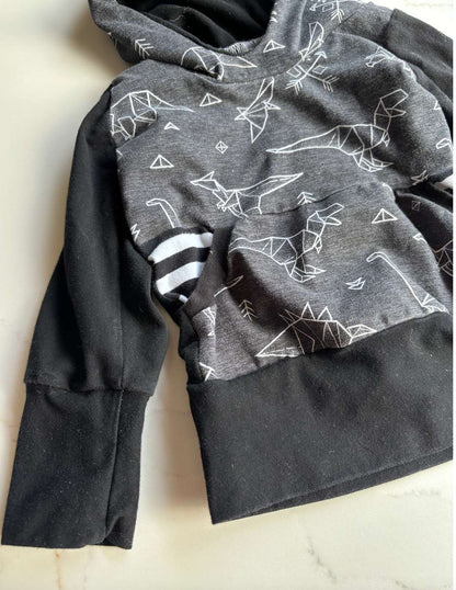 Black C2 small shop hoodie; 3-12m, Kids 12 Month (9-12M)