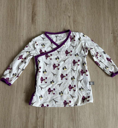 Kyte baby Kimono retired print La France 3-6m, Kids 6 Month (3-6M)
