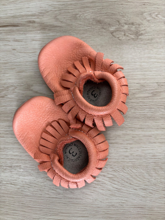 Minimoc C3 salmon Mocs , Shoes 3 (Baby: 0-12 mth)