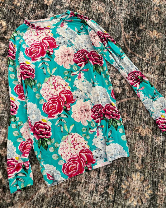 Posh Peanut floral long sleeve , Kids 10