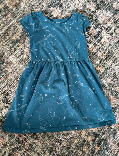 Unicorn shooting star dress , Kids 4/4T
