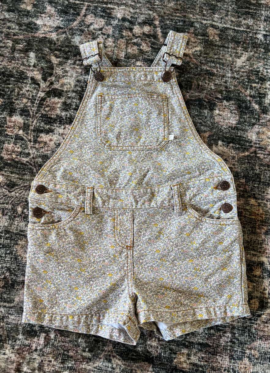 Bonpoint floral dungarees/ overalls; Retails $350 , Kids 6/6X