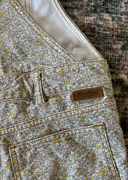 Bonpoint floral dungarees/ overalls; Retails $350 , Kids 6/6X