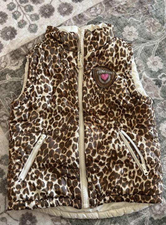 Cheetah reversible vest , Kids 2T