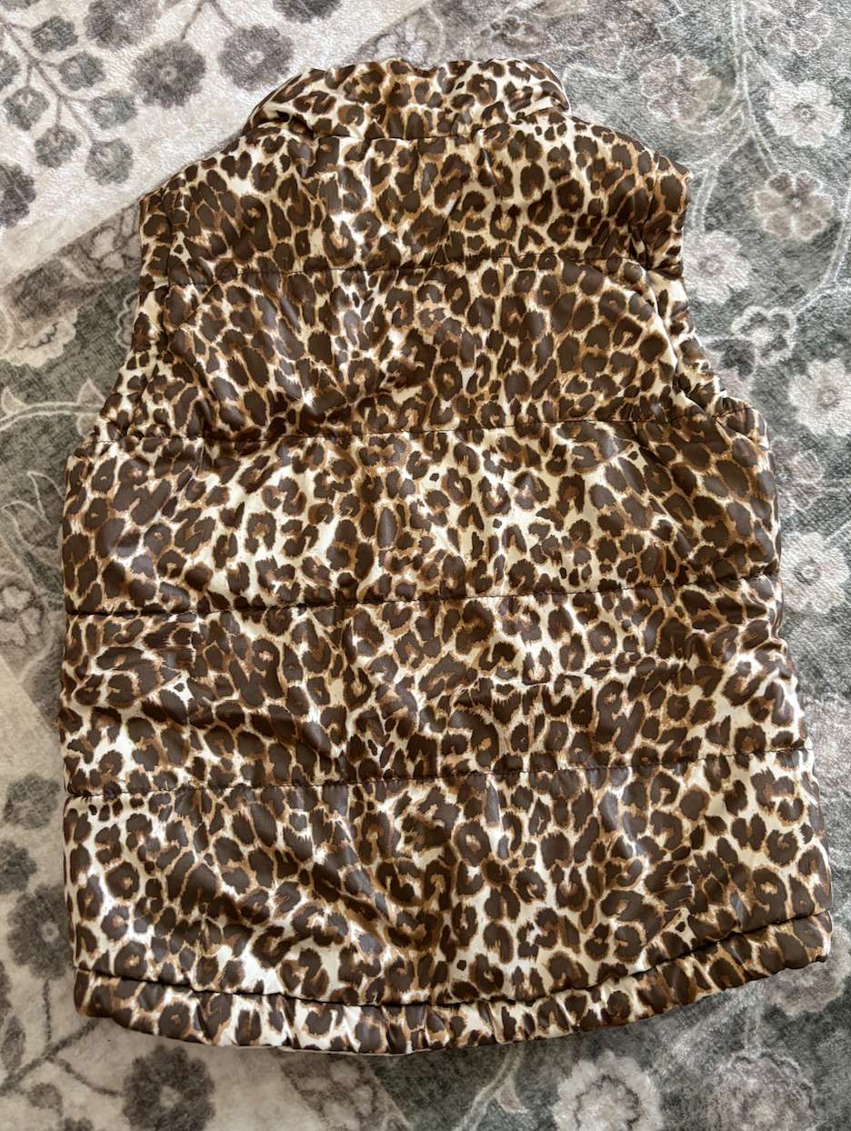 Cheetah reversible vest , Kids 2T