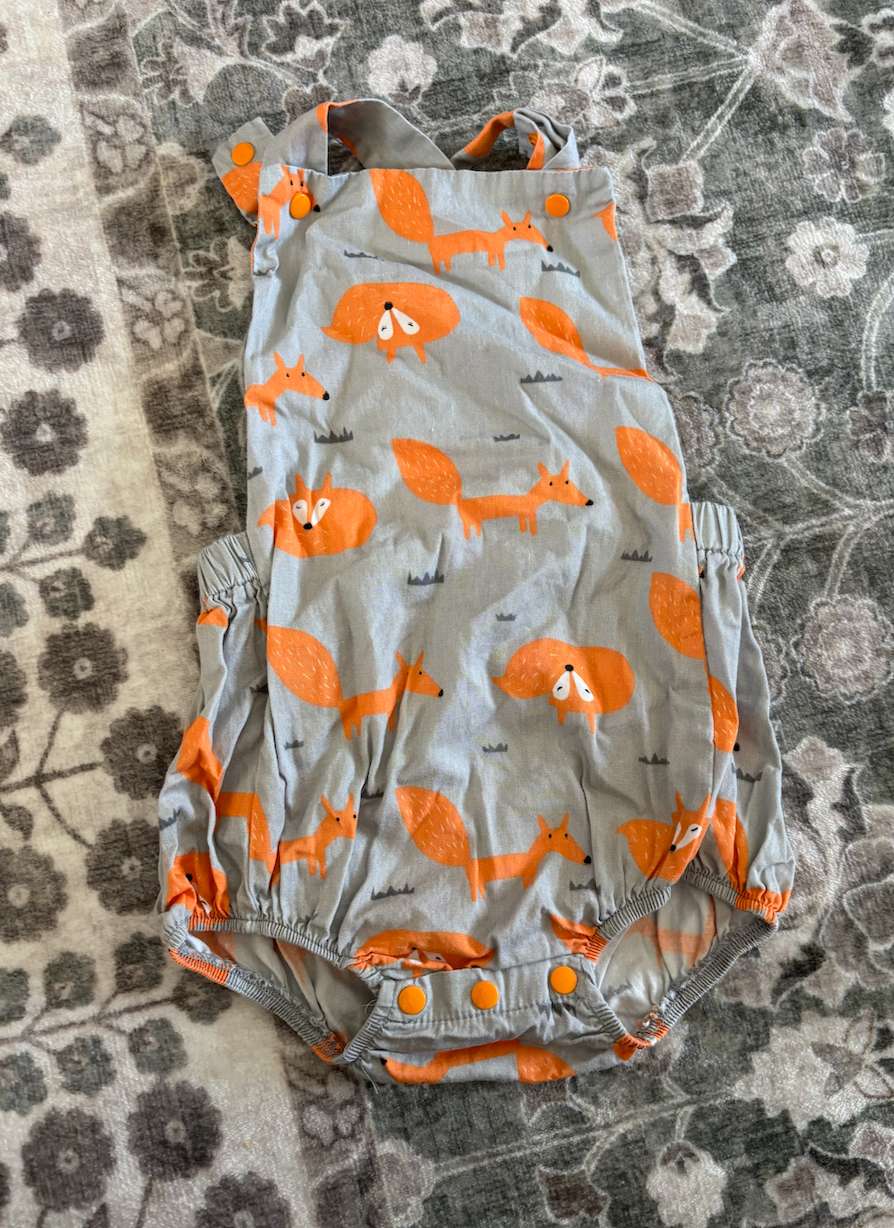 Cotton fox bubble romper , Kids 12 Month (9-12M)