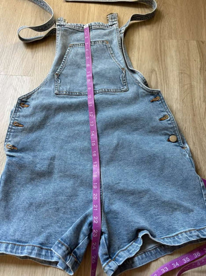 Overall Jean Shorts , Kids 16