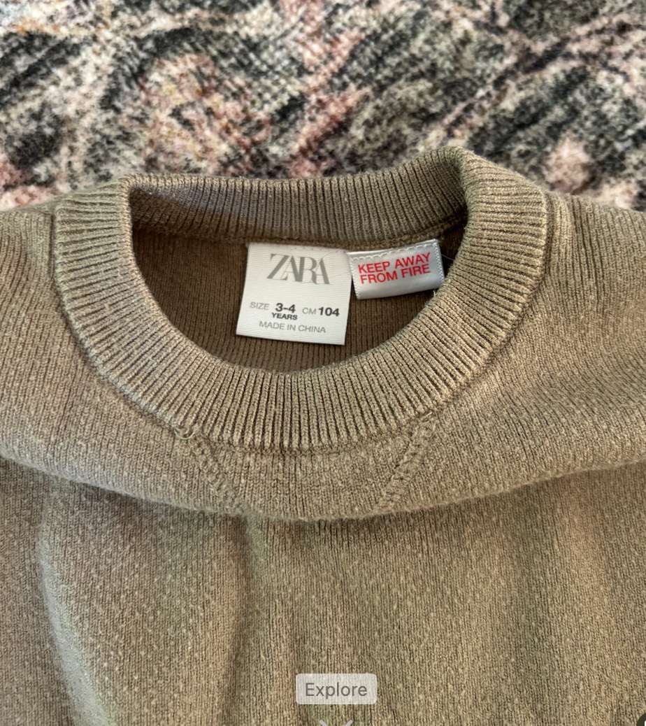 Zara Knit Sweater, Kids 3T