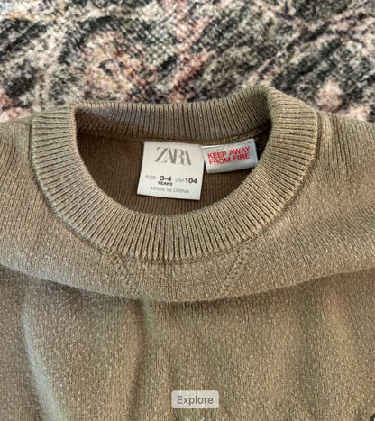 Zara Knit Sweater, Kids 3T