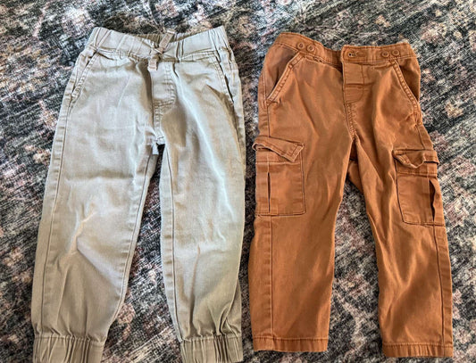Cargo pants set browns , Kids 2T
